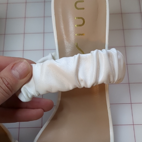 Unisa Cream Ruffled Mules - Picture 4 of 5